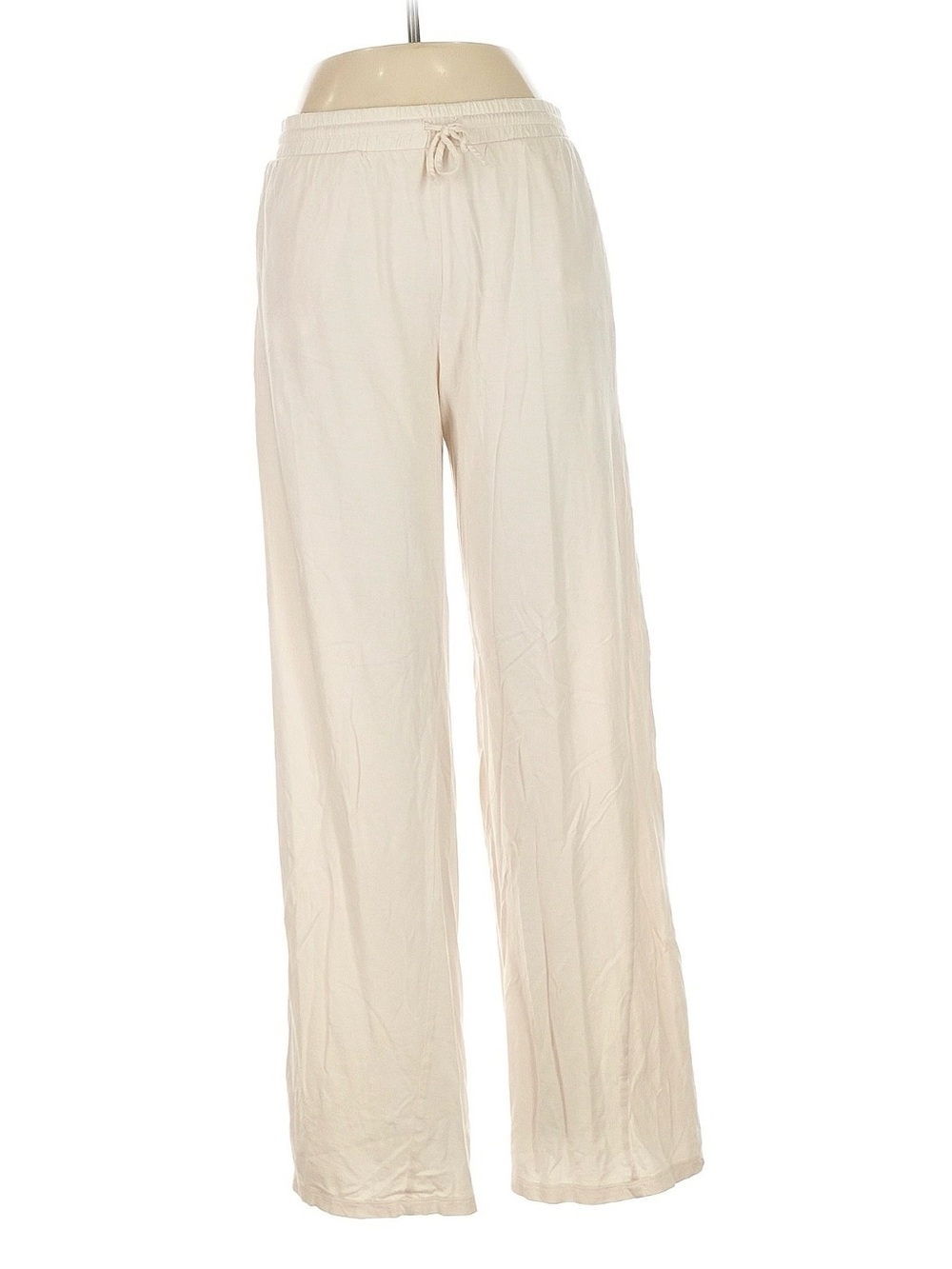 girlfriend collective Cream Wide-Leg Drawstring Lounge Pants